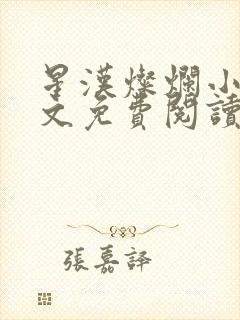 星汉灿烂小说全文免费阅读