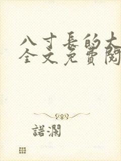 八寸长的大宝贝全文免费阅读