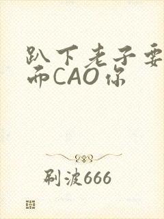 趴下老子要从后面CAO你