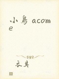 小鸟 acome