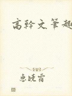 高干文笔趣阁