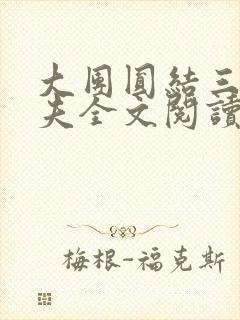 大团圆结三女一夫全文阅读