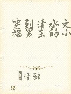 穿到清水文里造福男主的小说