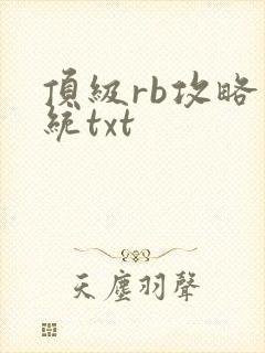 顶级rb攻略系统txt