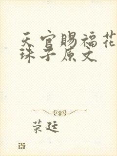 天官赐福花怜塞珠子原文