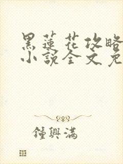 黑莲花攻略手册小说全文免费阅读笔趣阁