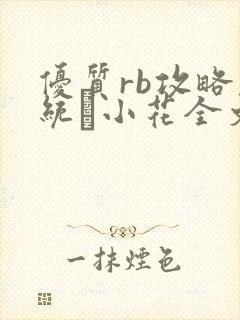 优质rb攻略系统寀小花全文免费阅读