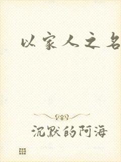 以家人之名小说