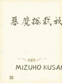 恶魔总裁放了我