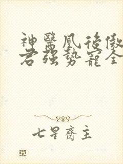 神医凰后傲娇暴君强势宠全文免费阅读