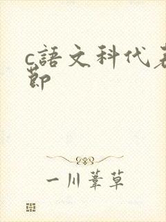 c语文科代表一节
