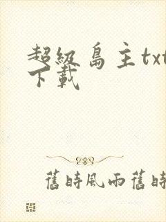 超级岛主txt下载