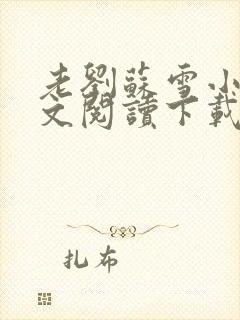 老刘苏雪小说全文阅读下载