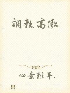 调教高傲
