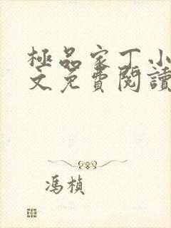 极品家丁小说全文免费阅读