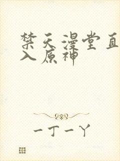 禁天漫堂直接进入原神