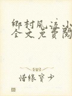 乡村风流小傻子全文免费阅读