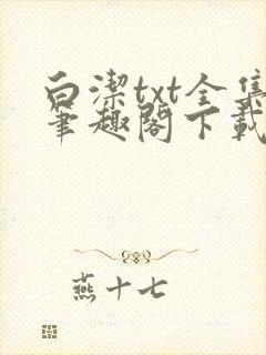 白洁txt全集笔趣阁下载