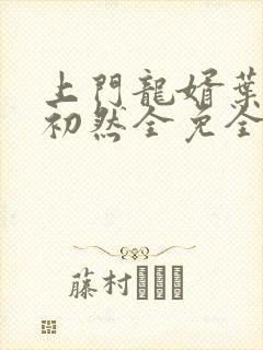 上门龙婿叶辰萧初然全免全集