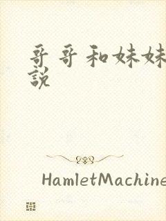 哥哥和妹妹的小说