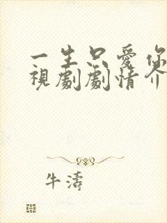 一生只爱你 电视剧剧情介绍