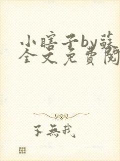 小瞎子by苏软全文免费阅读