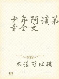 少年阿滨第13章全文