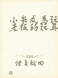 小米成为玩具店老板的玩具