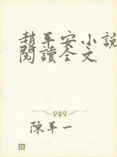 赵平安小说免费阅读全文