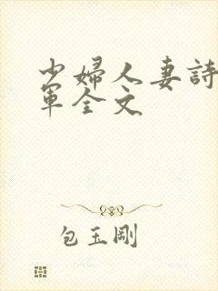 少妇人妻诗雨小军全文