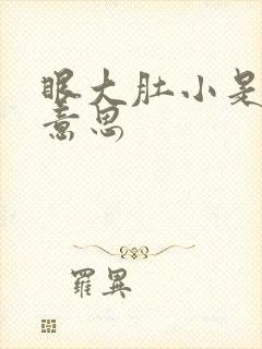 眼大肚小是什么意思