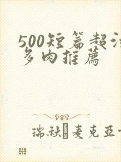 500短篇超污多肉推荐