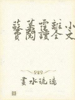 苏莱霍离小说免费阅读全文