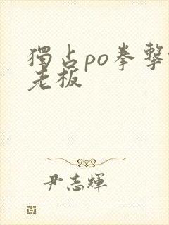 独占po拳击馆老板