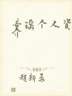 童瑶个人资料简介