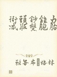 街头钞能力无删减版双胞胎