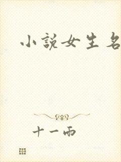 小说女生名字