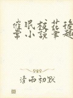 催眠校花后的日常小说笔趣阁