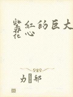 紫红的巨大顶开花心