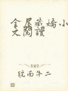 金屋藏娇小说全文阅读
