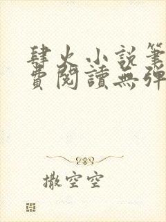 肆火小说笔趣免费阅读无弹窗