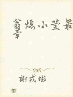 翁熄小莹最新节章