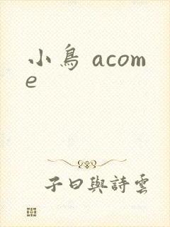 小鸟 acome