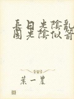 长日光阴乱作一团光阴似箭时渺渺笔