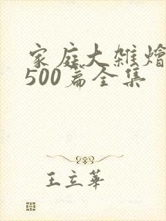 家庭大杂烩小说500篇全集