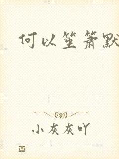 何以笙箫默小说