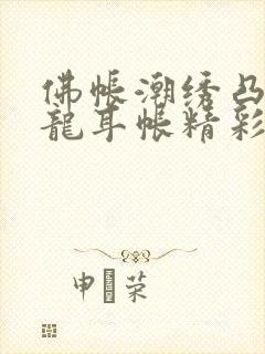 佛帐潮绣凸浮双龙耳帐精彩片段