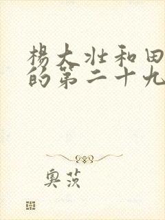 杨大壮和田桂花的第二十九