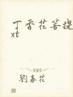 丁香花菩提树txt