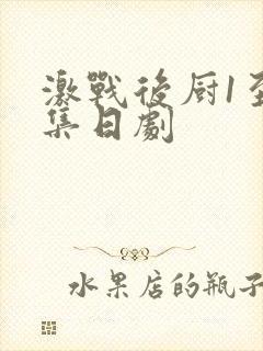 激战后厨1至5集日剧